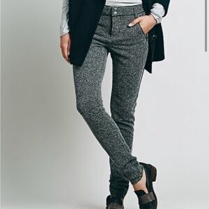 Free People Hi Rise Menswear Skinny Trouser
